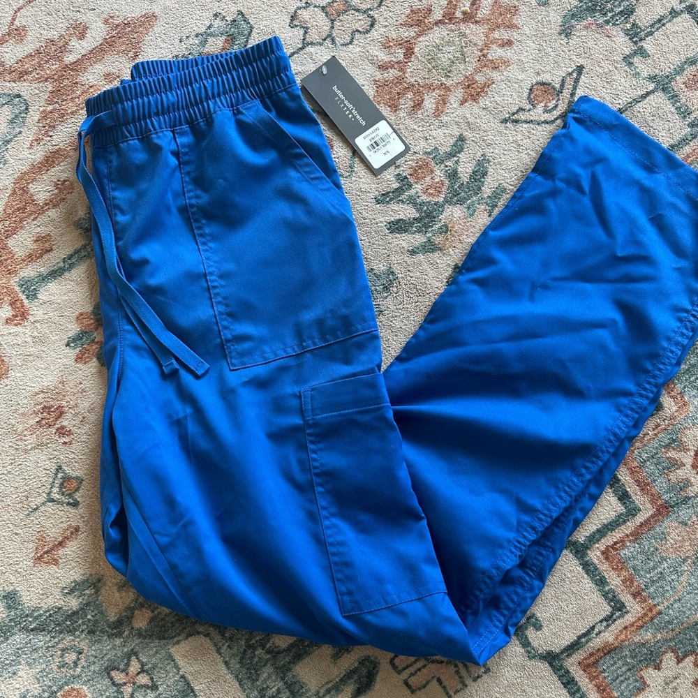Royal blue scrub pants NWT XSMALL